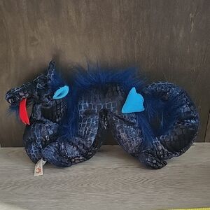 Folkmanis Blue Sea Serpent 18" Long Plush Hand Puppet